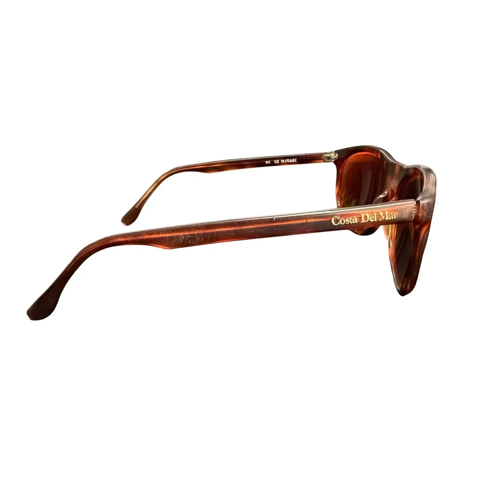 Vintage Costa Del Mar Mirage MI-10 Sunglasses Tortoise Shell Brown Lens